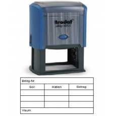 Kontierung 27-K4 blau ca.61x32mm