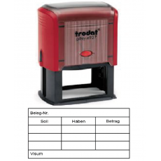 Kontierung 27-K4 rot ca.61x32mm