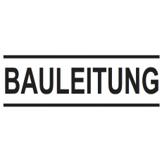 Printy 4911 "BAULEITUNG" 38x14mm