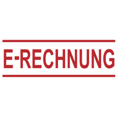 Printy 4911 "E-RECHNUNG" 38x14mm