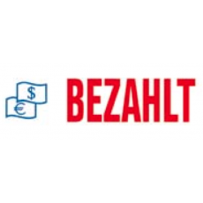 Office Printy "BEZAHLT" 45x16mm