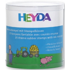 Motivstempel-Set "Bauernhof & Pferd"