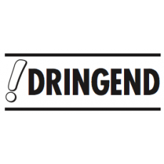 Printy 4911 "Dringend" 38x14mm