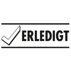 Printy 4911 "Erledigt" 38x14mm