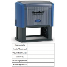 Kontierung 26-K1 blau ca.73x36mm