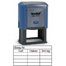 Kontierung 27-K2 blau ca.61x32mm