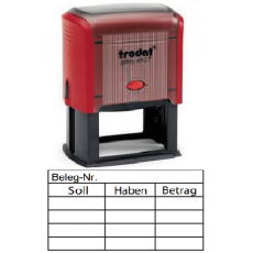 Kontierung 27-K2 rot ca.61x32mm