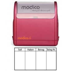 Kontierung m6-K3 rot 60x32mm