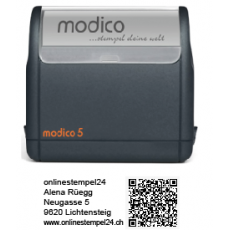 modico 5 schwarz QR 63x24mm