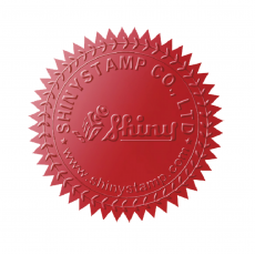 Siegeletiketten rot 45mm