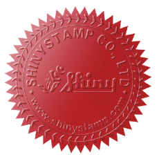 Siegeletiketten rot 55mm