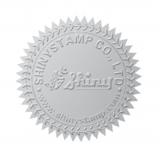 Siegeletiketten Silber 45mm