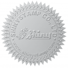 Siegeletiketten Silber 55mm