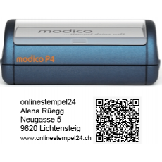 modico P4 dunkelblau QR 57x20mm