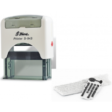 Stempelplatte zu Shiny S-843, 47x18mm