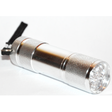 "UV" Lampe Aluminium 9 LED