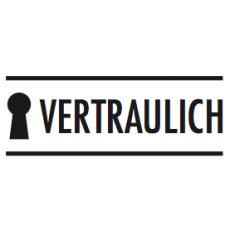 Printy 4911 "Vertraulich" 38x14mm