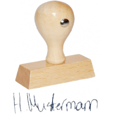 woodico 1-Zeile Unterschriftenstempel