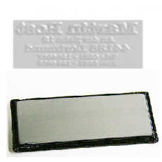 white Stempelplatte 49x19mm