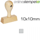 Holzstempel 10x 10mm, max. 3 Zeilen