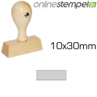 Holzstempel 10x 30mm, max. 3 Zeilen