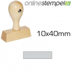 Holzstempel 10x 40mm, max. 3 Zeilen