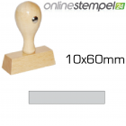 Holzstempel 10x 60mm, max. 3 Zeilen
