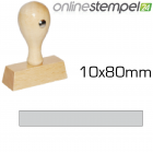 Holzstempel 10x 80mm, max. 3 Zeilen