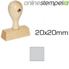 Holzstempel 20x 20mm, max. 5 Zeilen