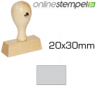 Holzstempel 20x 30mm, max 5 Zeilen