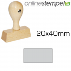 Holzstempel 20x 40mm, max 5 Zeilen