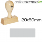 Holzstempel 20x 60mm, max 5 Zeilen