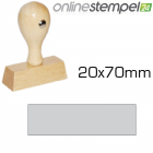 Holzstempel 20x 70mm, max 5 Zeilen