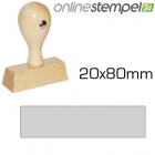 Holzstempel 20x 80mm, max 5 Zeilen