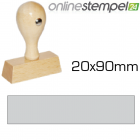 Holzstempel 20x 90mm, max 5 Zeilen