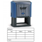 Kontierung 27-K4 blau ca.61x32mm