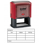 Kontierung 27-K4 rot ca.61x32mm