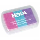 Stempelkissen 3-Color: rosa/hellblau/flieder