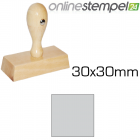 Holzstempel 30x 30mm, max. 8 Zeilen