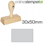 Holzstempel 30x 50mm, max. 8 Zeilen