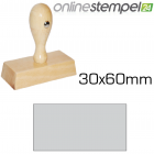 Holzstempel 30x 60mm, max. 8 Zeilen