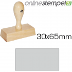 Holzstempel 30x 65mm, max. 8 Zeilen