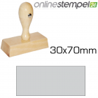 Holzstempel 30x 70mm, max. 8 Zeilen