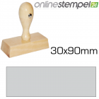 Holzstempel 30x 90mm, max. 8 Zeilen