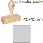 Holzstempel 45x 45mm, max. 13 Zeilen