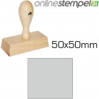 Holzstempel 50x 50mm, max. 15 Zeilen