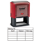 Kontierung 27-K2 rot ca.61x32mm