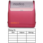 Kontierung m6-K2 rot ca. 63x33mm