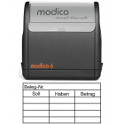 Kontierung m6-K2 schwarz ca. 63x33mm