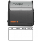 Kontierung m6-K3 schwarz 60x32mm